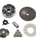 Gy6 Variator Kit With 8.5 Gram Rollers For 50cc And 80cc 139QMB 147QMD Engines, CVT Front Clutch Drive Wheel Assembly