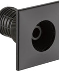 HydraChoice Square Body Spray Trim in matte black, pop-out design, shown with flush mount capability for sleek shower upgrade