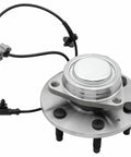 Front Wheel Bearing Hubs Assembly For GM Trucks 2WD Fits Cadillac Escalade ESV Tahoe Suburban Silverado 1500 Avalanche GMC Sierra 1500 Yukon XL 1500 6 Lug With ABS OEM 515097 Replacement showing 6-bolt design and ABS sensor connector.