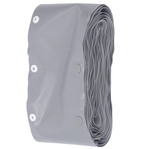 Snap Button Cable Sleeve Flame Retardant PVC Wire Cover And Cord Organizer Wrap Heavy Duty Wire Management 10M Roll, gray wrapped roll.