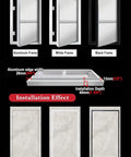 Heavy Duty Aluminum Access Panel With Smooth Finger Slide Drywall Cover For Plumbing And Electrical Service Doors Slick Invisible Attic Plate Solid Welded Frame 80 X 200 Cm color options: aluminum, white, black.