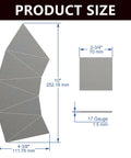 Coupons Included No Frills Welding Practice Kit steel pieces dimensions