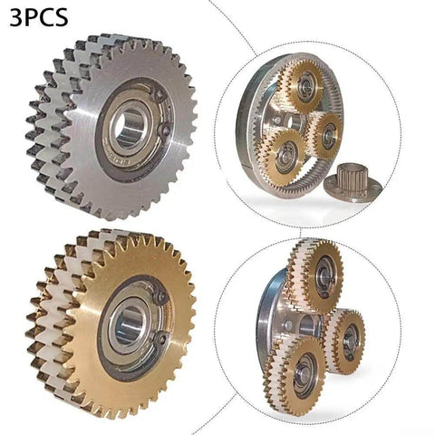 3PCS Top Shelf 36 Tooth Nylon Gear Set For Bafang Mid Drive Ebike Motors 38mm Perfect Fit For 500W 750W Repairs Super Quiet And Smooth Shifting, 3 gears