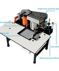Pro Grade Edge Banding Machine For Woodworking With PVC Edge Banding, Curve And Straight Edge Capabilities, Double Sided Gluing