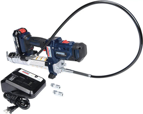 PowerLuber 20V Cordless Grease Gun With 36 Inch Hose High Output 10000 PSI Trigger Operated Two Speed Battery Powered