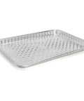 25 Pack Disposable Aluminum Grill Pans For Outdoor Cooking And Camping Large 16 By 12 Inch Aluminum Trays With Holes Great For BBQ Grilling And Quick Cleanup On Every Cookout