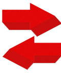 Red Arrow Floor Sticker 10 X 5 Inch Self Adhesive Vinyl Decal 20 Pack For Walkways And Safety Signs Easy Peel No Residue Removal Ultra Tough Commercial Grade Anti Slip Floor Marker, stack view