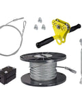 Ultimate 150 Foot Zip Line Kit With Galvanized Quarter Inch Cable, Stainless Dual Bearing Trolley, Easy Setup for Backyard Fun for Kids and Adults
