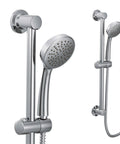 Chrome Eco Performance Handheld Shower With 24 Inch Slide Bar And 59 Inch Hose for a flexible, customizable shower experience.