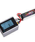 Smart LiPo Battery Discharger With One Tap Intelligent Balance connected to LiPo pack, auto current adjustment, voltage stabilization