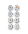Pack Of Eight Vibrant Mandala Ceramic Cupboard Knobs 40mm Drawer Pulls With Washers for chic home decor, featuring a colorful mandala design.
