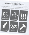 Top Tier Garden Hose Repair Connector Kit With Quick Disconnect Male Female Fittings For Easy Outdoor Setup And Leak Free High Pressure Water Flow, gray plastic