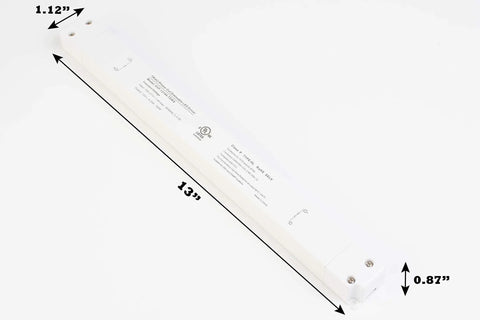 24V UL Listed Triac Dimmable LED Driver And Transformer with dimensions labeled for constant voltage power supply, 96W