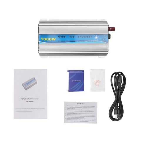 1000W Solar Micro Inverter Grid Tie With IP65 Rating And Pure Sine Wave Output, 110V Micro Inverter For 18V Panels Or 24V Batteries components