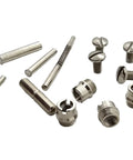 Polished Nickel Plated 1911 Grips Screws Pins And Bushings Replacement Kit For Government Commander And Officer Variants Universal Fit For All 1911 Makes