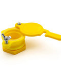 Two Pack Honey Gate Valves For Extractor, Pro Grade Durable Nylon Tap For Bee Hive Harvesting, Yellow, Fits 5 Gallon Buckets