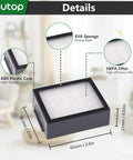 6 Pack Replacement HEPA Filters For Roomba E I And J Series Vacuum Cleaners product details showing dimensions and components