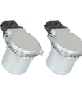 Pair of Silscvtt clutch actuators for automatic transmissions; front view shows silver housings and black connectors.