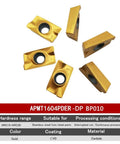 Carbide Inserts For CNC Milling And Turning Tools APMT1604PDER 20 Piece Set Multilayer Coated For Hard Steel And Stainless Steel Machining