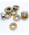 Deep Groove Color Bearing Set For RC Cars And Trucks 6x12x4 Mm ABEC 3 10 Pieces Sealed 2RS Orange Compatible High Performance Ball Bearings