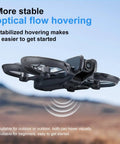 Mini Drone With Display Screen, Dual Cameras, FPV Remote hovering with optical flow positioning in landscape, 360 Degree Propeller Guard
