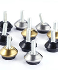 10 multicolored 20Pcs Adjustable Furniture Leveler Feet With M6 Threads For Tables Chairs And Cabinets displayed on white background