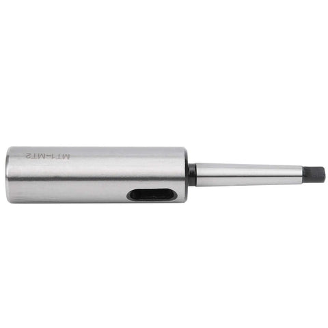 Taper Drill Sleeve MT1 MT2 Reducing Adapter For Lathe And Milling Tools Heavy Duty Quick Fit Precision Ground And Quenched High Hardness Wear Resistant Sleeve For Accurate Tool Changes And Better Milling Performance, MT1-MT2 steel sleeve