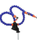 Flexible Helping Hand Soldering Tool Set with adjustable arms and aluminum base for stable PCB assembly and DIY crafts.