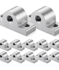 Daily Driver 12 Pack Of 2020 Aluminum Extrusion Caster Brackets With M8 Hardware And Premium Anodized Finish for rolling workbenches.