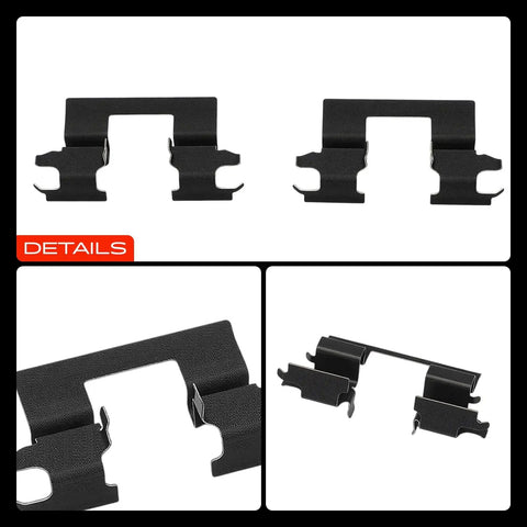 A-Premium Rear Disc Brake Hardware Kit For Chevy Impala And Buick LaCrosse Plus Pontiac Grand Prix black metal shoe springs