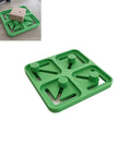 Premium Drill Jig For Small Parts With 4-Way Workholding Clamp Fixture, green plastic design for precise small parts.