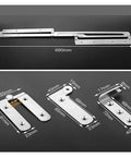 Top Notch Stainless Steel Heavy Duty Silent Cabinet Hinge For Left Inner Door 3D Adjustable Nickel Plated Steel Soft Close, showing measurements.