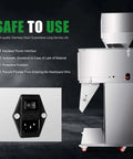 Automatic Bottle And Bag Filling Machine For Coffee Beans With 200W Power 10 To 999 Grams Weighing Filler Accurate To 2G Pro Grade High Speed 12 To 15 Bags Per Minute side view with control panel inset.