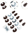 Drawer Fix Kit With Guide And Track Repair, Rollers And Metal Plate for smooth, quiet office drawer restoration, 5 pieces.