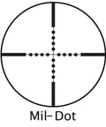 Mil-Dot reticle design for 3 To 12X40 AO Airgun Scope With Mil Dot Reticle Waterproof Fogproof And Shockproof Fully Coated Optics