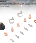 Pro Grade Plasma Cutter Consumables Kit With 48 Pieces IPT40 Electrodes Nozzles Cups And Standoff Guides For CUT 55DS And 65DS