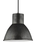 Division Street One Light Pendant in Stardust Finish, contemporary ceiling fixture for dining room and kitchen islands