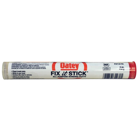 Fix It Multi Purpose Epoxy Putty 4 Oz For Quick Leak Sealing And Pipe Repairs Heavy Duty Solid Formula Beige Gray Sulfurous Colors tube image