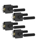 4 Pack Black Privacy Door Handles Set With Inside Button Levers for bedroom and bathroom heavy duty interior locks