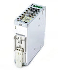 Workhorse Grade 120W Single Output DIN Rail Industrial Power Supply Delivering Rock Solid 24V DC At Five Amps With Wide AC Input Range And Clear DC Okay Status Light, compact design.