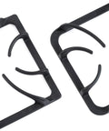 Beefed Up Heavy Duty Cast Iron Stove Grate Replacement Set For Frigidaire And Kenmore Gas Ranges, 8.8 By 8.8 Inches, Matte Enamel Finish