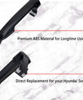 Black Exterior Door Handle Set For Hyundai Sonata 2005 2006 2007 2008 2009 2010 with ABS material