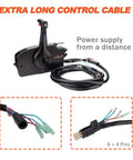 Right Hand Marine Throttle Remote Control Box Gen I Model 881170A15 With 15 Ft Cable For Outboard Engines 8 Pin Overview
