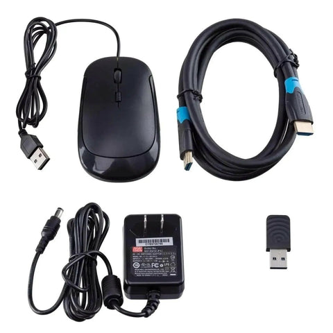 Accessories for 4K 30fps 8MP Microscope Camera With BSI CMOS Sensor, HDMI, LAN And WiFi, includes cables and adapters