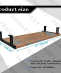 Slick Under Desk Keyboard Tray Platform Extra Wide 30 Inch Wooden Organizer, showcasing size dimensions and adjustable slides.