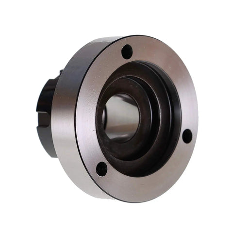 ER32 Collet Chuck 80mm Beefy Precision Lathe Tool For Tight Tolerance Workholding with high hardness, silver metallic compact design