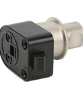 Push Button Latch Kit 2 Pack With Lock Zinc Alloy RV Cabinet Door Knob Pearl Finish close-up