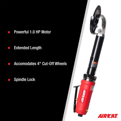 Heavy Duty Workhorse 4 Inch Extended Inside Cut Off Tool With 14000 RPM Spindle Lock Ergonomic Grip And No Stall 1 HP Motor