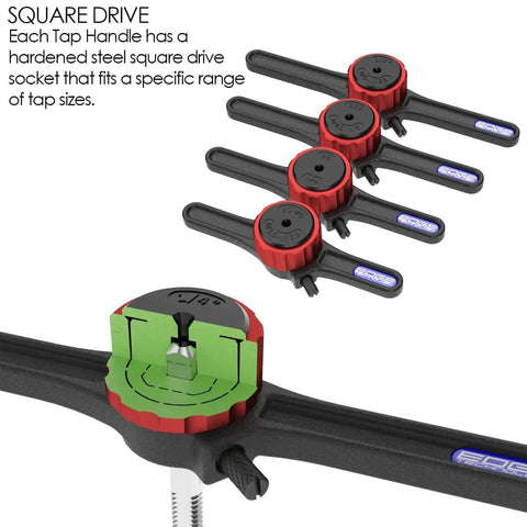 Tap Handle Set For Hand Tapping On Milling Machines With Tap Guide Compatibility And Low Profile Design Keeping The Tap Close