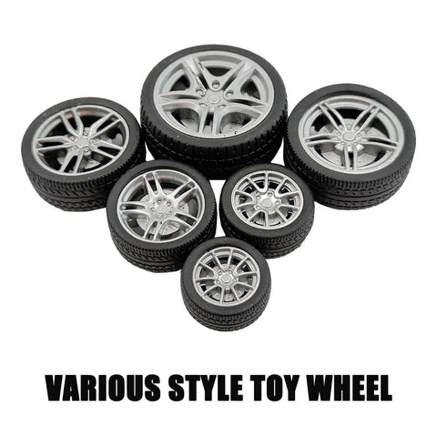 12 Piece RC Car Wheel Set With Rubber Tires And 3Mm Shafts for RC Cars including various style toy wheels